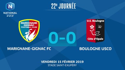 J22 : Marignane Gignac FC - Boulogne USCO (0-0), le résumé