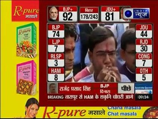 Bihar polls results_ Celebrations begin as early trends show BJP-led alliances l