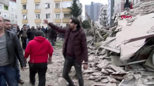 İstanbul- Kartal'da 8 Katlı Binanın Çökmesinin Hemen Ardından Çekilen Görüntüler 1
