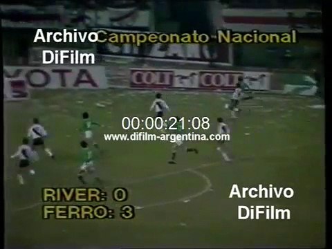 River Plate vs Ferro Carril Oeste - Primera final Campeonato Nacional 1984