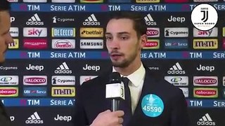 Intervista De Sciglio post  Juventus-Frosinone 3-0.