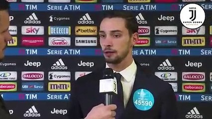 Intervista De Sciglio post  Juventus-Frosinone 3-0.