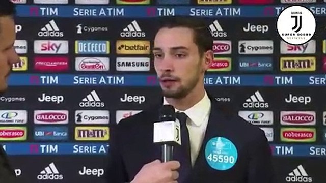 Intervista De Sciglio post Juventus-Frosinone 3-0.