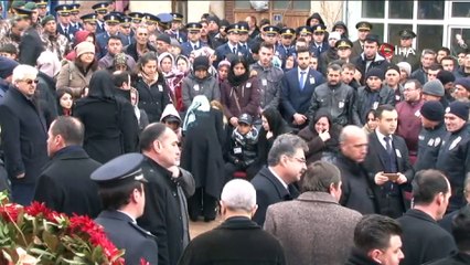 Şehit polis memuru son yolculuğuna uğurlandı