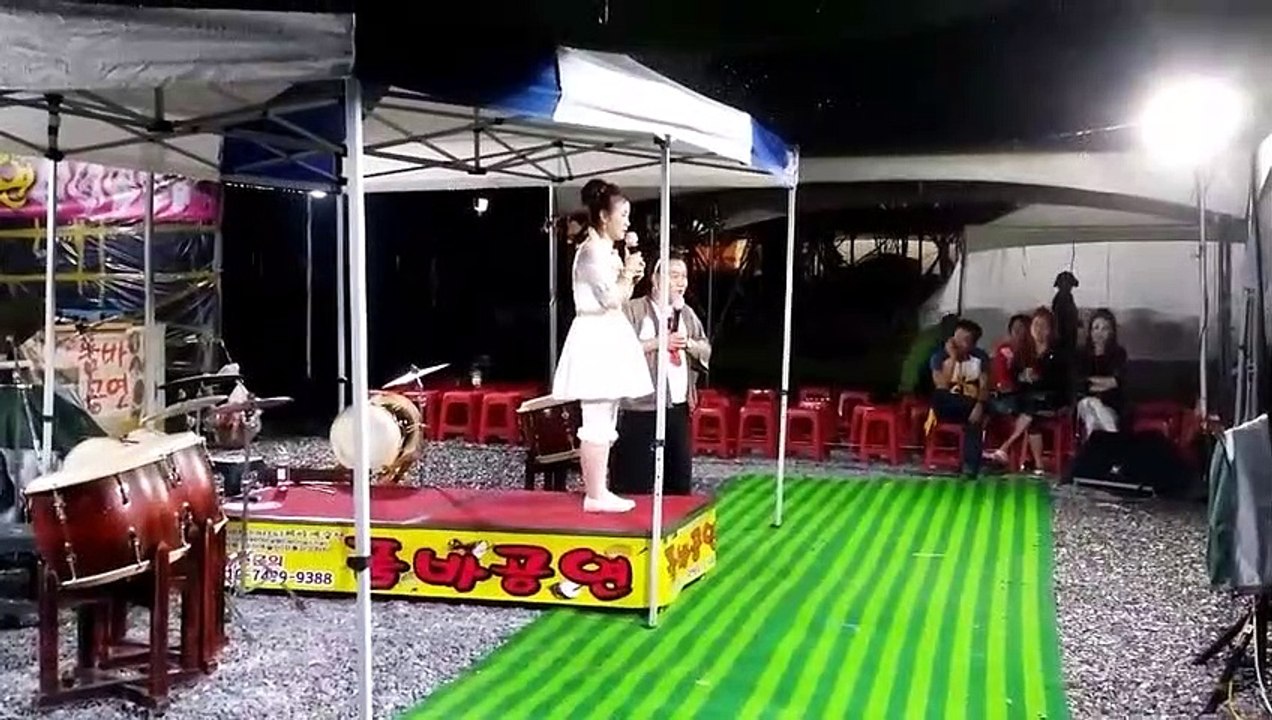 *가을이*품바- 봉평의 비오는 늦은밤 6일 마지막 주자 가을이, 끝내기... 2017.9.6