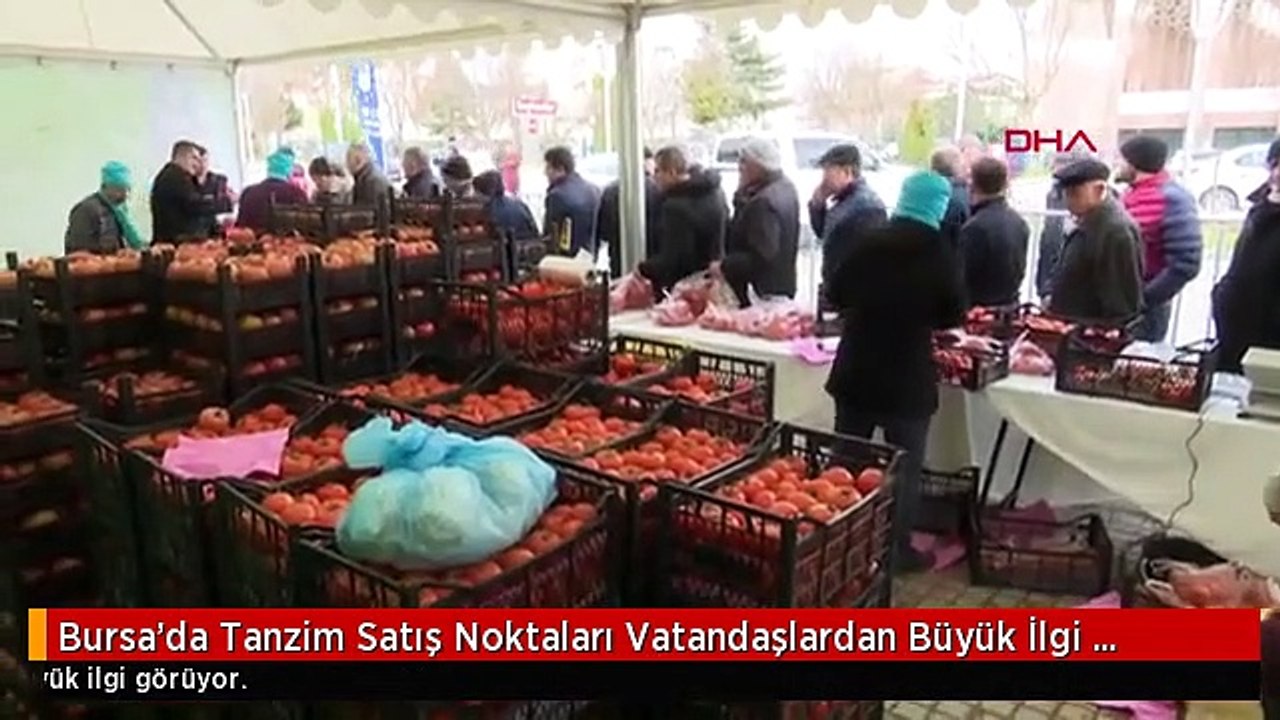 Bursa'da Tanzim Satış Noktaları Vatandaşlardan Büyük İlgi Görüyor.
