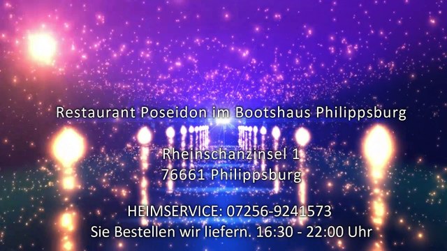 Restaurant Poseidon im Bootshaus in Philippsburg, Griechische Deutsche Spezialitäten, Heimservice 2