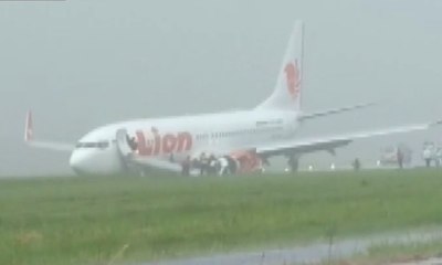 Download Video: Lion Air JT-714 Tergelincir di Bandara Supadio Pontianak