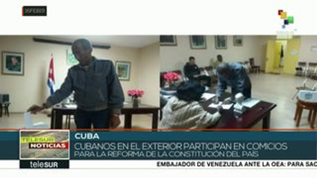 Cubanos en el exterior votan este sábado en referendo constitucional
