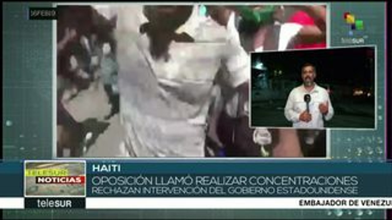 Manifestantes en Haití rechazan intervención extranjera en el país