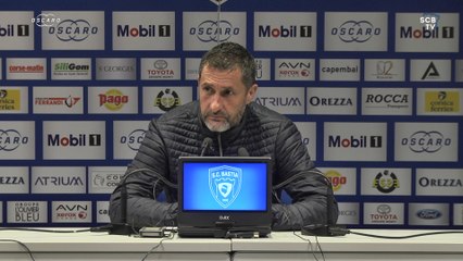 Bastia 3-1 Aubagne : Conf. d'après-match de S. Rossi