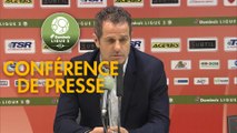 Conférence de presse Valenciennes FC - Grenoble Foot 38 (3-2) : Réginald RAY (VAFC) - Philippe  HINSCHBERGER (GF38) - 2018/2019