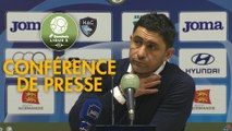 Conférence de presse Havre AC - AS Nancy Lorraine (0-2) : Oswald TANCHOT (HAC) - Alain PERRIN (ASNL) - 2018/2019