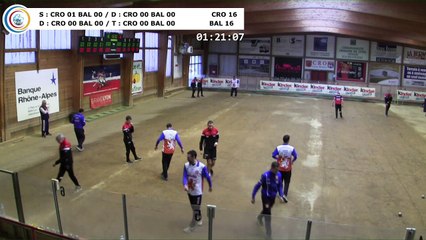 Quatrième tour, France Club Elite 1, J5 groupe Titre,  CRO Lyon contre Balaruc-les-Bains,  saison 2018/2019