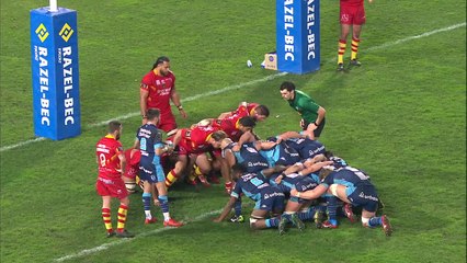 TOP 14 - Essai de PENALITE (MHR) - Montpellier - Perpignan - J16 - Saison 2018/2019