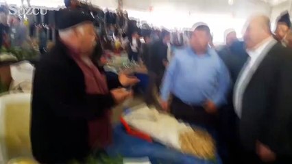 Bakan Çavuşoğlu'na Antalya'da çiftçi tepkisi: Gonuşmadan geçmeyecen!