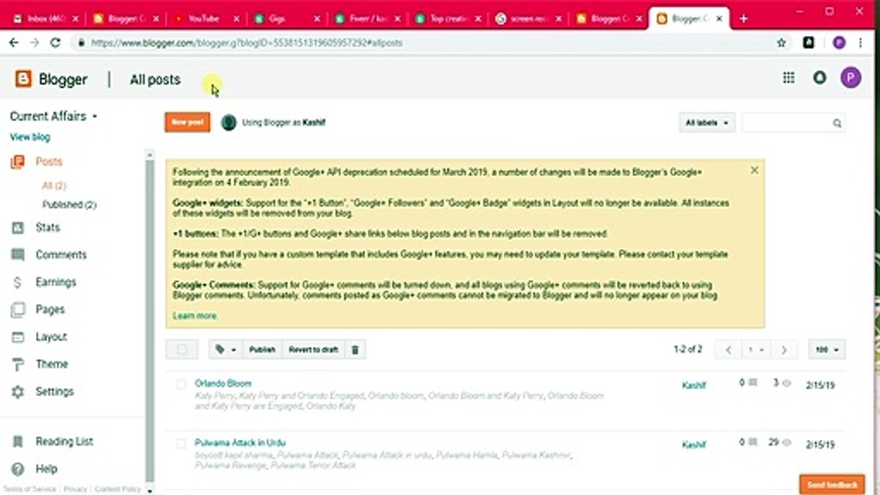 How to create a blog