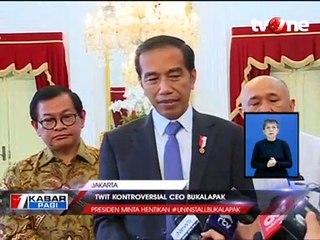 Twit Kontroversial CEO Bukalapak, Ini Pesan Presiden Jokowi