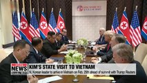 Kim Jong-un to arrive in Vietnam on Feb. 25th ahead of summit with Pres. Trump: Report