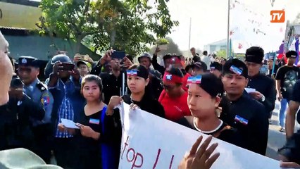 အလုပ္သမားေရးရာ ေျဖရွင္းေရး ဥပေဒျပင္ဆင္ ျဖည့္စြက္ေရးဆြဲရာတြင္ အလုပ္သမားမ်ား၏ ဆႏၵျပ