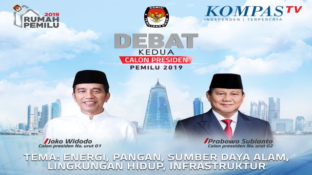 LIVE Debat Kedua Capres Pemilu 2019 Jokowi vs Prabowo