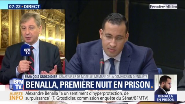 François Grosdidier, sénateur LR membre de la commission d'enquête: Alexandre Benalla nous a menti (...) et d'autres aussi, par omission