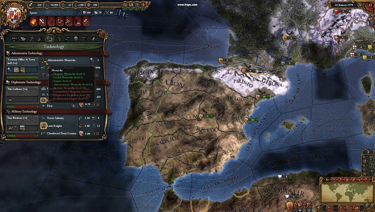 Europa Universalis IV - Tecnología