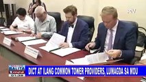 DICT at ilang common tower providers, lumagda sa MOU