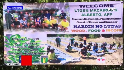 Proyektong Hardin ng Lunas ng PHL Army, itinatag