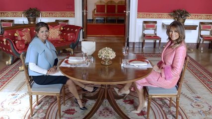 The Trump's Welcome The President And First Lady Of Columbia