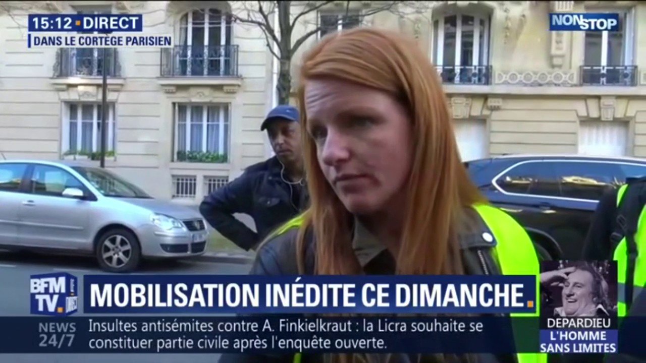 "C'est tout ce que je vis sur les réseaux sociaux." Ingrid Levavasseur prise à partie à Paris lors de la manifestation de gilets jaunes