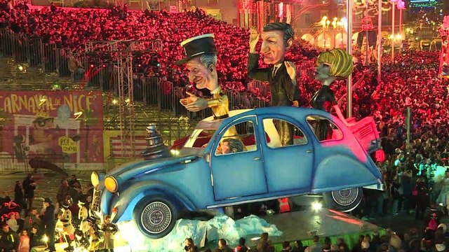 Le carnaval de Nice balade les politiques ce samedi 16 février.