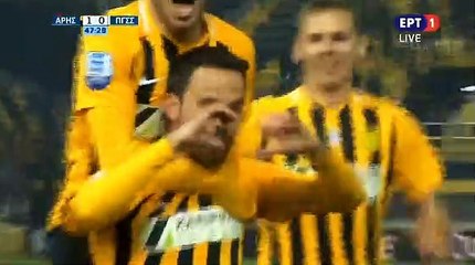 1-0 Javier Matilla AMAZING Goal - Aris vs Panionios 17.02.2019