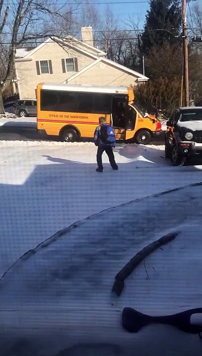 Quand tu vas à l'école mais que le verglas en a décidé autrement