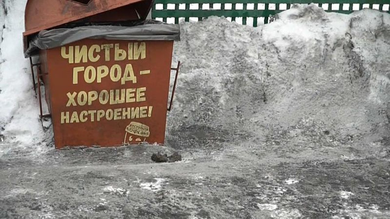 Umweltverschmutzung: Schwarzer Schnee in russischem Kohlerevier