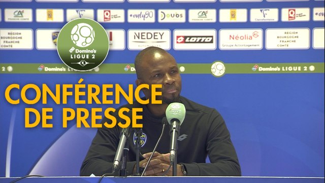 Conférence de presse FC Sochaux-Montbéliard - RC Lens (0-1) : Omar DAF (FCSM) - Philippe MONTANIER (RCL) - 2018/2019