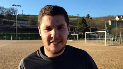 D3 – Thomas VERNAY réagit après la défaite du FC GIRAUDIERE contre le FC COLOMBIER-SATOLAS