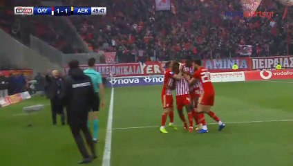 1-1 Mady Camara AMAZING Goal - Olympiakos 1-1 AEK 17.02.2019