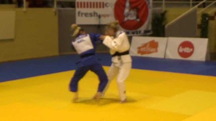 Loïs Petit du Top Niveau Tournai vs Jolien Berton au National judo jeunes 2019 (-48kg)