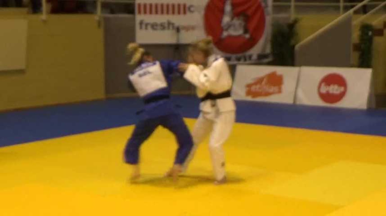 Loïs Petit du Top Niveau Tournai vs Jolien Berton au National judo jeunes 2019 (-48kg)