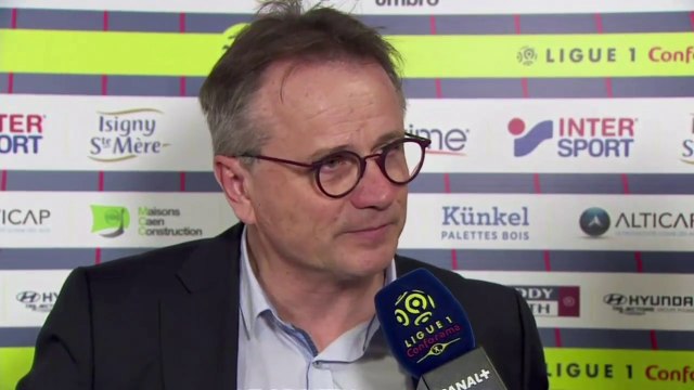 Réaction du Président Gilles Sergent après SMCaen / RC Strasbourg