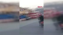 Ankara - Trafikte Motosikletten Havaya Ateş Açtılar