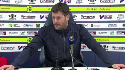Conférence de presse Fabien Mercadal après SMCaen / RC Strasbourg