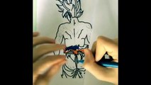 Desenhando o Goku no instinto superior