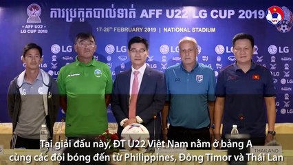 Họp báo chính thức trước thềm giải vô địch U22 Đông Nam Á 2019 | VFF Channel