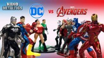 DC Justice League and Marvel Avengers Nano Metalfigs 10-pk Batman Superman  || Keith's Toy Box