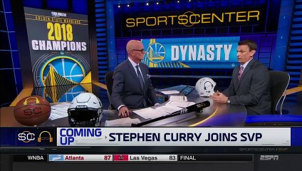 Steph Curry & Iguodala Postgame interview   Warriors vs Cavs Game 4   June 8, 2018   NBA Finals