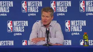 Steve Kerr Postgame Conference   Rockets vs Warriors Game 3   May 20, 2018   NBA Playoffs