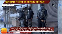 Jammu & Kashmir: Encounter between terrorists and security forces in Pulwama district in Pulwama