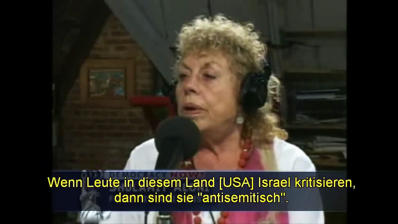 Shulamit Aloni Ministerin zeigt den Holocaust Trick